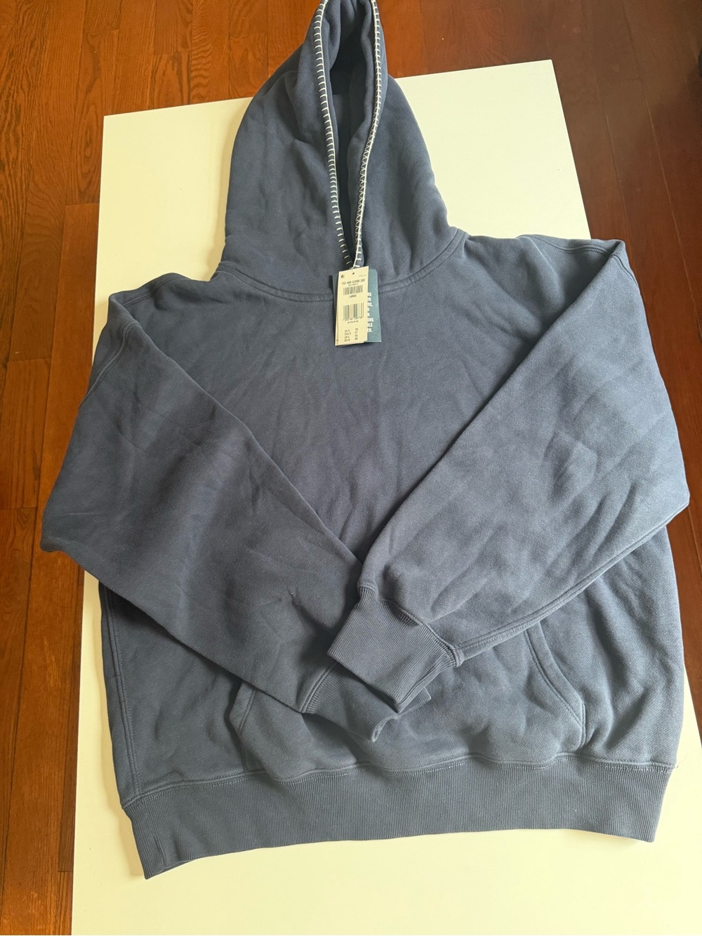 Women Hooded Pullover Sweater - Slate Blue